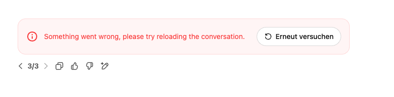 ChatGPT Fehlermeldung Something went wrong
